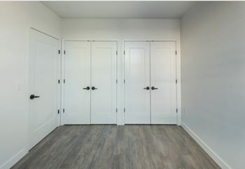 Spacious bedroom closets
